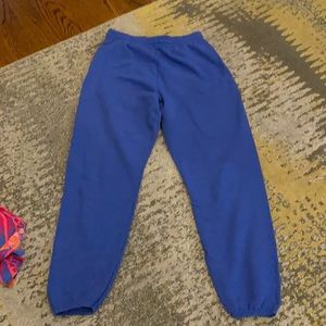 Fruit of the Loom blue cotton sweatpants medium